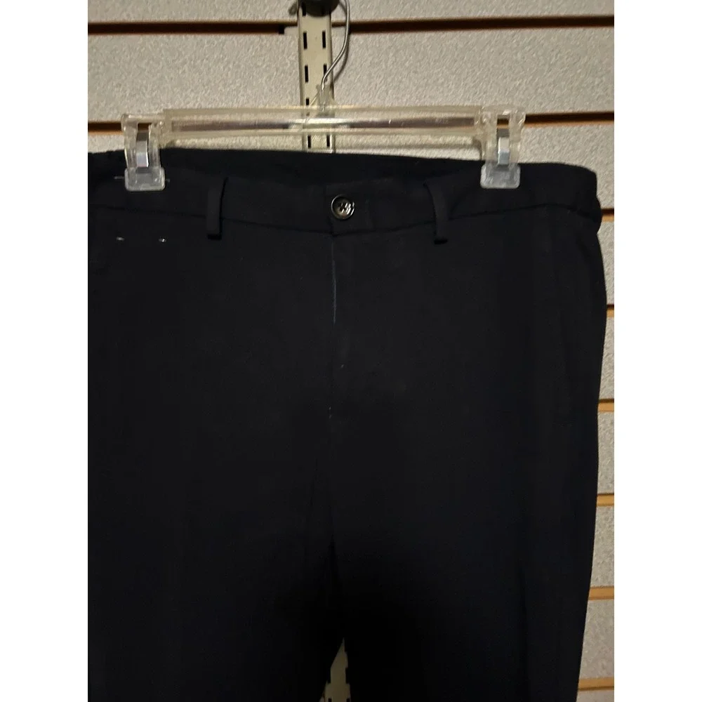 Murano Alex Fit Mens 30x32 Black Dress Pants Modern Comfort Stretch Slacks